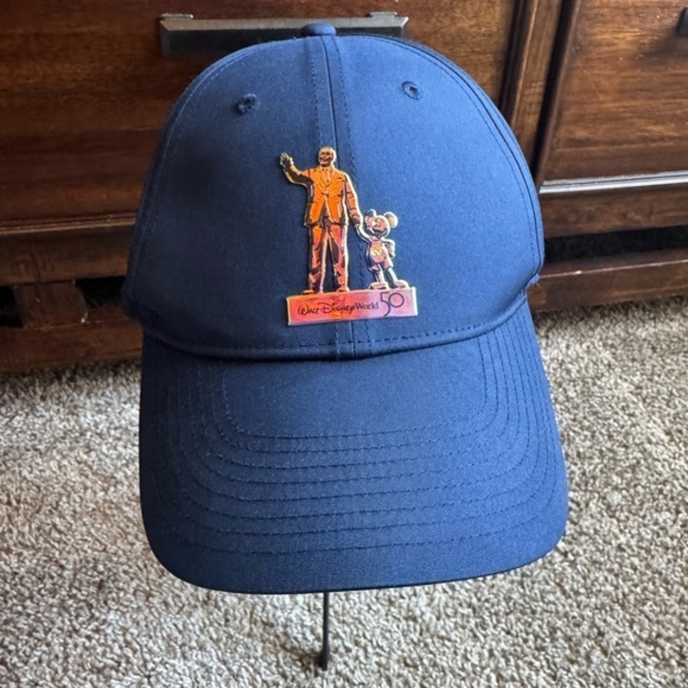Walt Disney World Parks 50th Anniversary Hat Blue Nike Legacy Baseball Cap